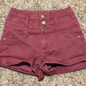 High waisted shorts